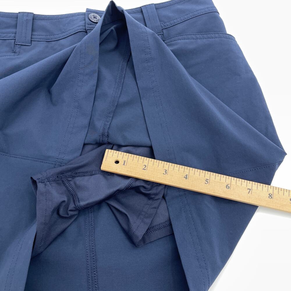 EDDIE BAUER Stretch Mini Skort Womens Size 4 Outdoor Hiking Preppy Skirt Blue - Picture 8 of 8